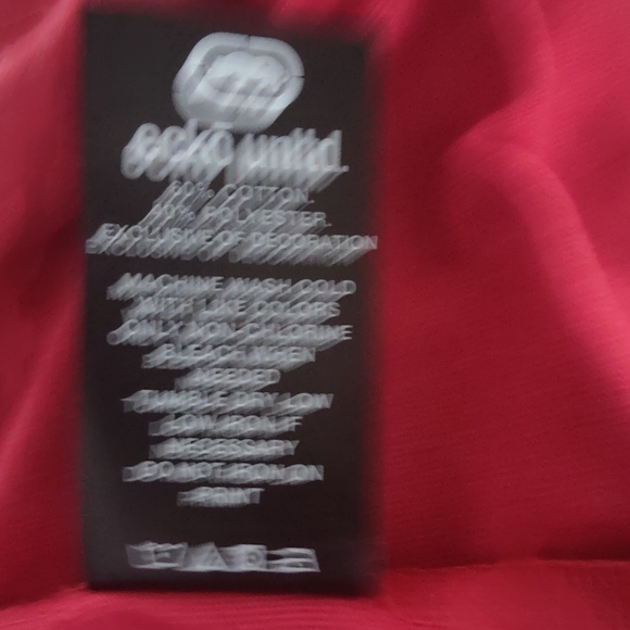 Ecko Unltd Men's T-Shirt Red Heather Design Graphic V-Neck EO13k1089B Sz 2XL - Picture 7 of 7